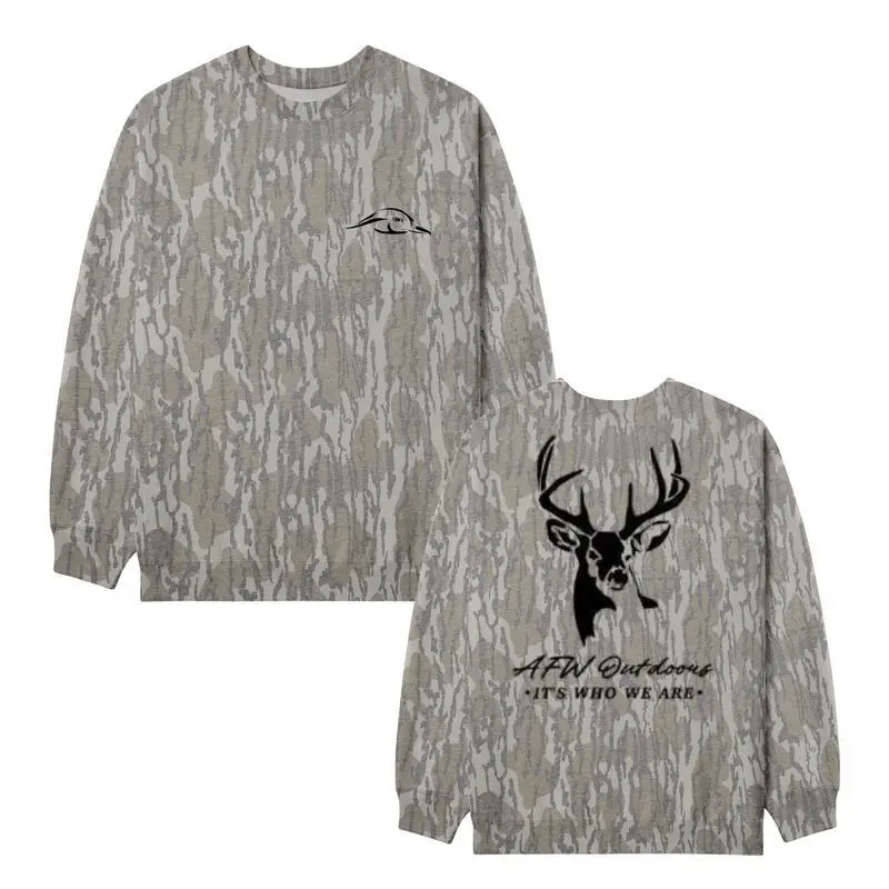 Mossy Oak Hunting Buck Bottomland Sweatshirt – Performance Hunting Sweatshirt Original Bottomland Sweatshirt, Style Michelod Ultra, Sweatshirt For Unisex 3D