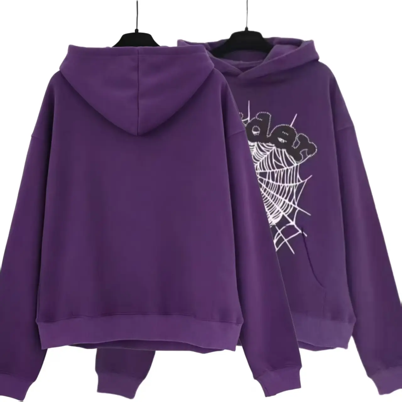 Men's Casual Unisex Spider & Slime Print Hoodie, Short-Sleeve Fashion Sweater Top Jeans Casual Pullover Sweatshirts Menswear