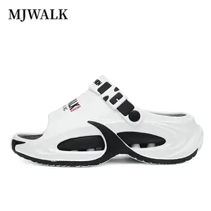 [MJWALK]Comfortable Slip-On Slippers for Indoor & Outdoor 5cm Heel Height Soft EVA Cushion with Arch Support Non-Slip Stable Sole Easy to Clean Walking Shoes