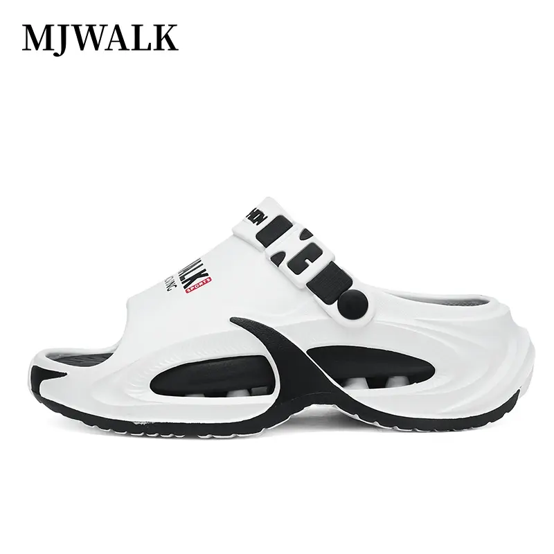 [MJWALK]Comfortable Slip-On Slippers for Indoor & Outdoor 5cm Heel Height Soft EVA Cushion with Arch Support Non-Slip Stable Sole Easy to Clean Walking Shoes