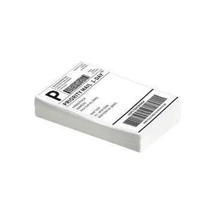 Thermal Label Paper, 4"x4"/4"x6" 100pcs Adhesive Thermal Shipping Labels, DHL UPS Express Barcode Label, for 4 Inch Label Printer