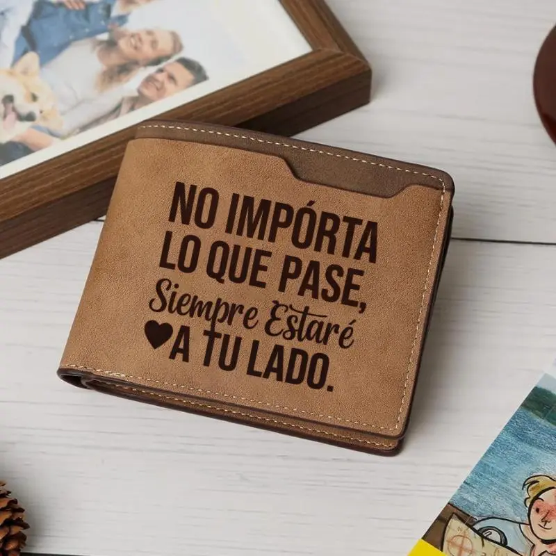 Always Be by Your Side Mexican, Orgullo, Familia, Herencia, Engraved wallet gift for Latinos, Cartera Para Hombre, Personality Handmade Wallet – Laser. Bold, unforgettable gift for your lover, father