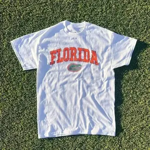 Summer New Short Sleeve Pattern Top ,Vintage Florida State Gators   New  All Sizes,  Hot   New Comfortable Retro Cotton T- shirt white