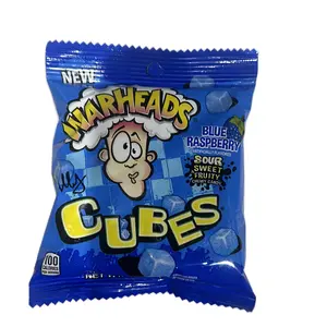 Warheads Blue raspberry cubes