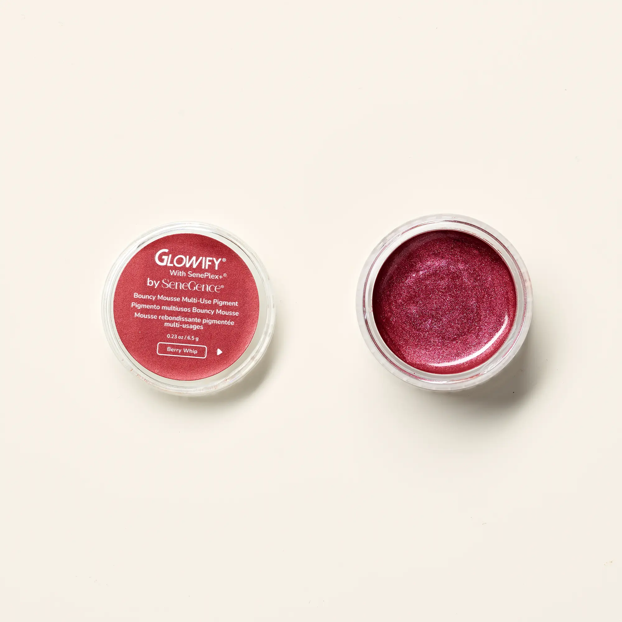 Glowify Bouncy Mousse Multi-Use Pigment – Dewy, Buildable Color for Cheeks, Lips & Eyes – Hydrating, Long-Wear, Vegan & Clean Beauty