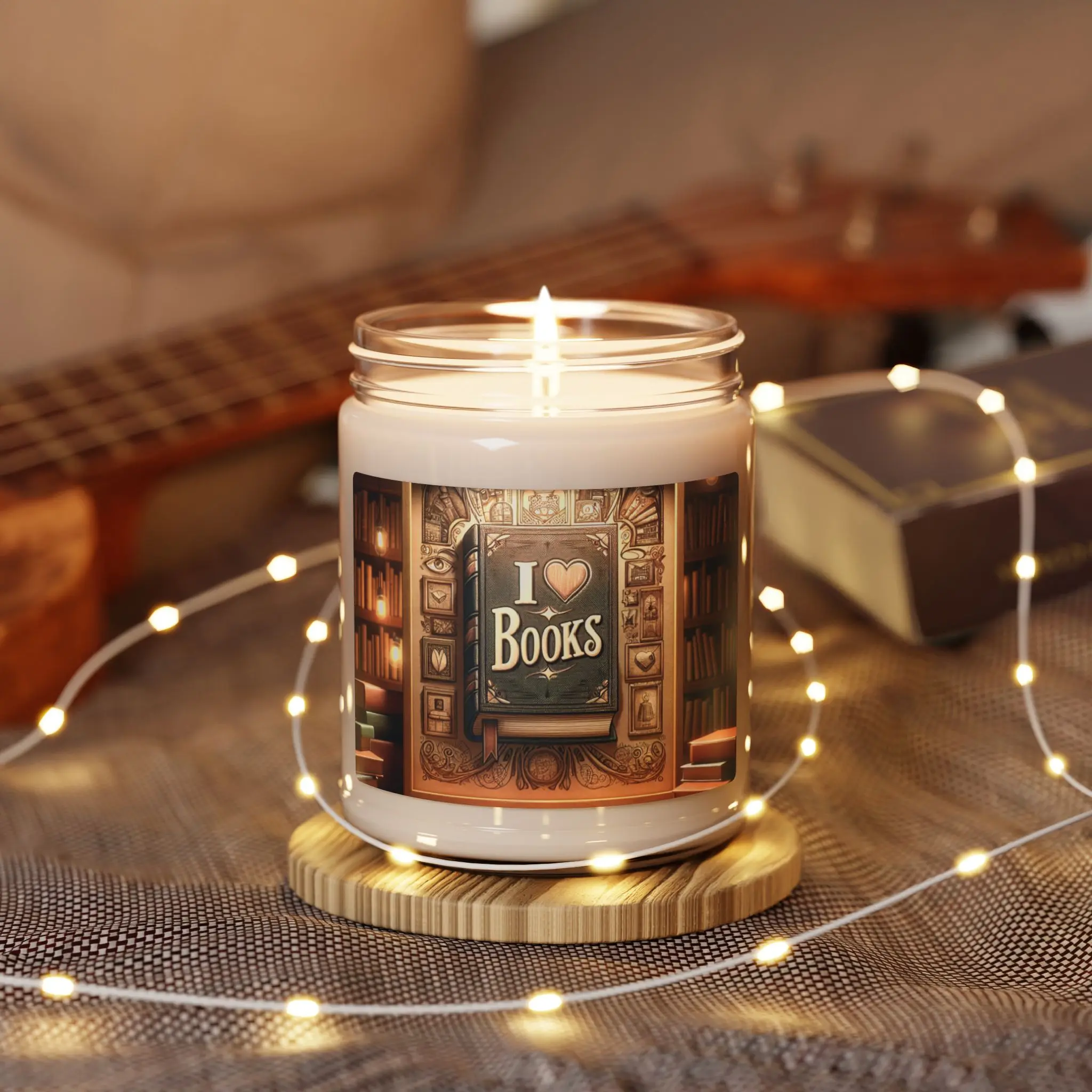 Book Lover Candle, Reading Candle, Literary Candle, Gift for Bookworm, Scented Soy Candle, 9oz  Glass Decor