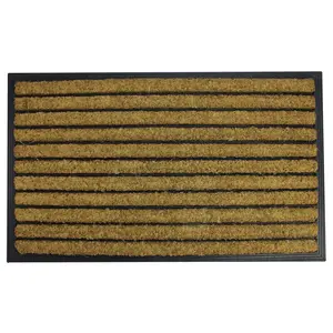 Northlight Striped Nonskid Rectangular 17" x 29" Doormat