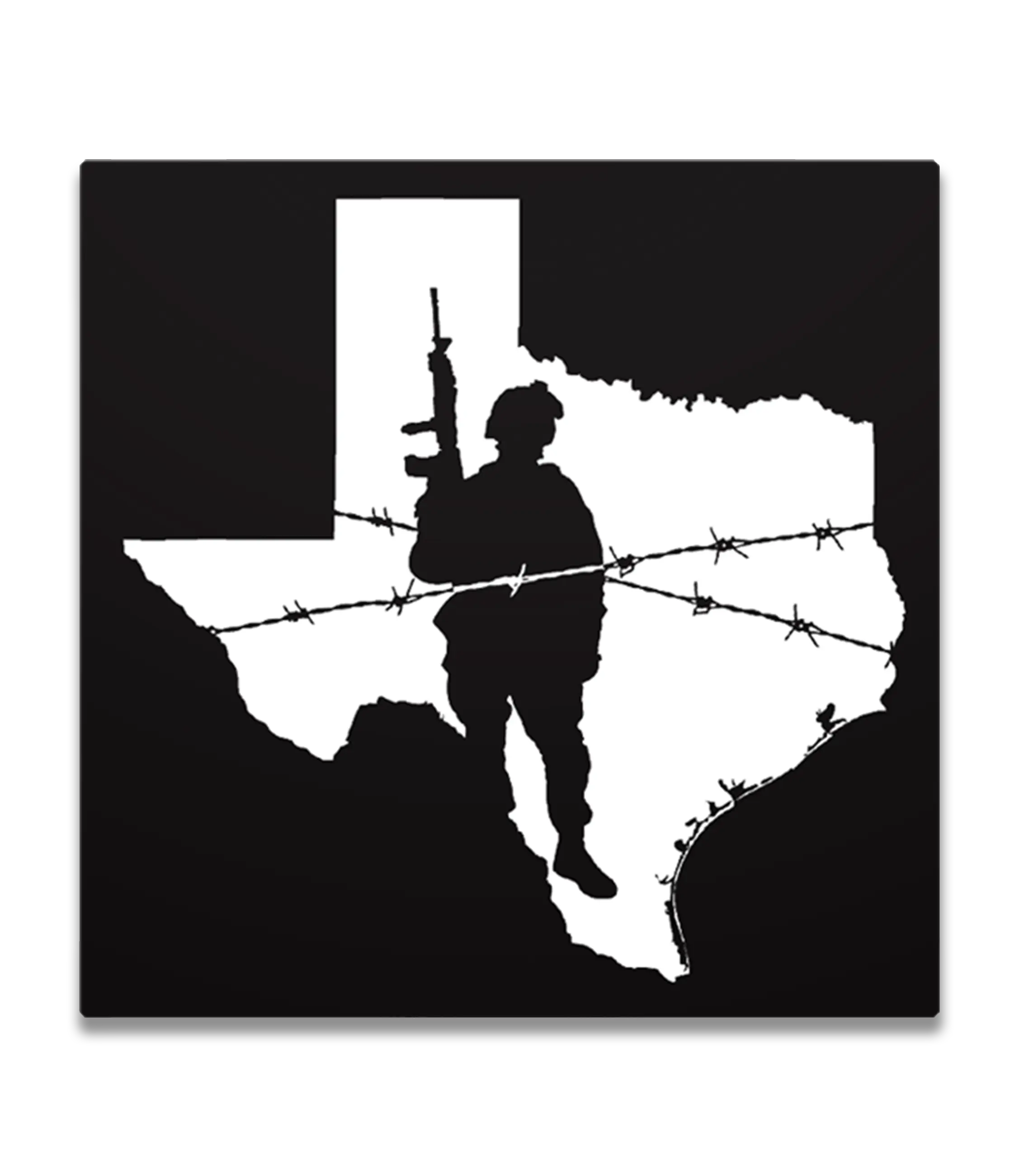 Texas Border Soldier Decal Sticker, DIY Scrapbooking & Stamping Accessory for Toys & Hobbies Enthusiasts