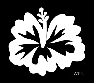 Ryott Designs Hibiscus Flower Car Decal Sticker
