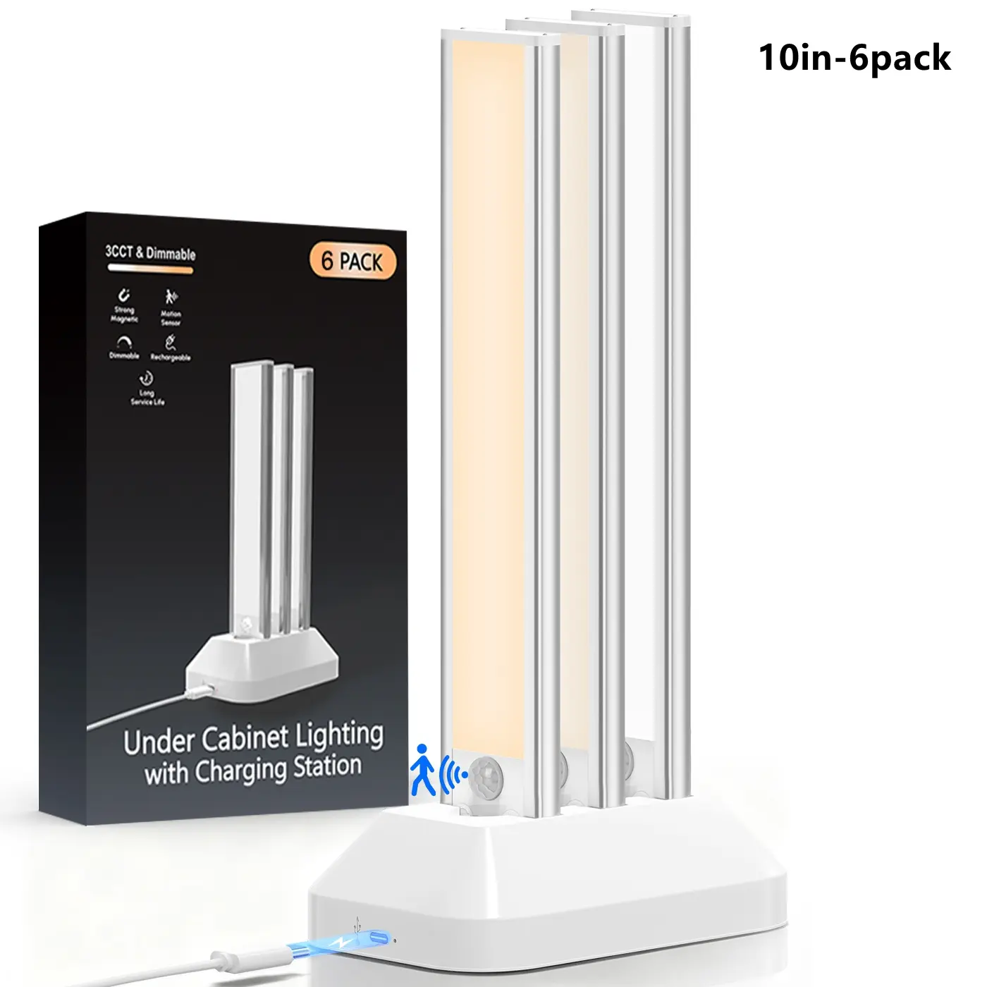 10in-6pack & 1 charge station