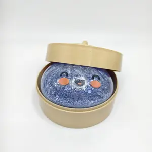Holographic Laser Glitter Dumpling Squishy Stress Relief Fidget Toy Blue Pink Silver Gray