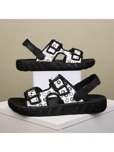 New cross-border men's sandals for summer 2026, adjustable casual slippers with soft soles for outdoor beach use, Stylish Summer Footwear