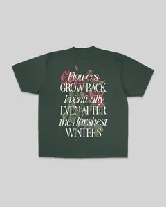 Growth Eventually V2 | Oversized Green Graphic Tee