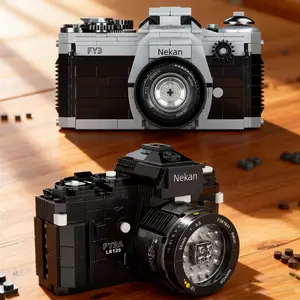 Single Lens Reflex Digital Camera, Vintage Camera Building Blocks Model Decoration, Photography Enthusiast Gift, Holiday Present, Building Kit