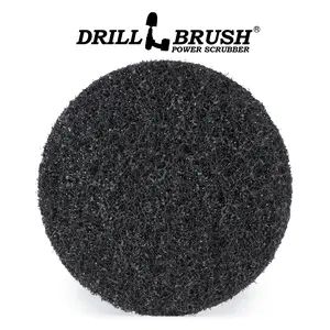 6in Black Scrubbing Pads Refill - Aggressive- Paint & Roofing Tar Removal | 6in-PK-refill-DB