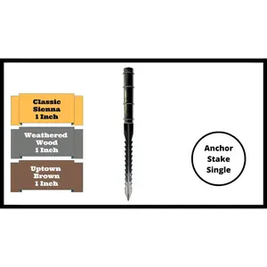 Anchor Stake – 1” Replacement (Single-Black)