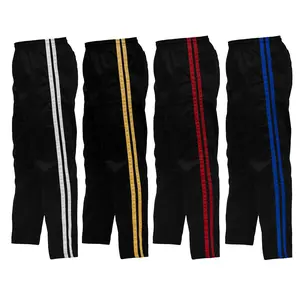 Striped Karate Pants Boxing MMA Muay Thai Kung fu Martial Arts