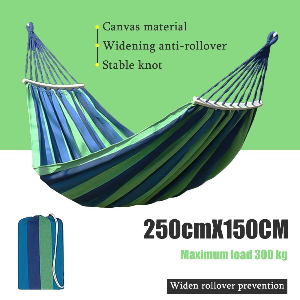 Cotton Camping Hammock 450lb Upgraded Thickened 320G Durable Canvas Fabric Single Hammocks , Camping Outdoor/Indoor Patio Backyard with Travel Bag Cotton Camping Hammock 450lb Upgraded Thickened 320G Durable Canvas Fabric Single Hammocks , Camping Outdoor/Indoor Patio Backyard with Travel Bag