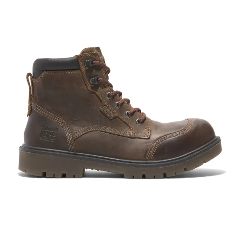 Timberland Pro Mens Whitman 6 Inch Waterproof Composite Toe  Work/Duty - Brown