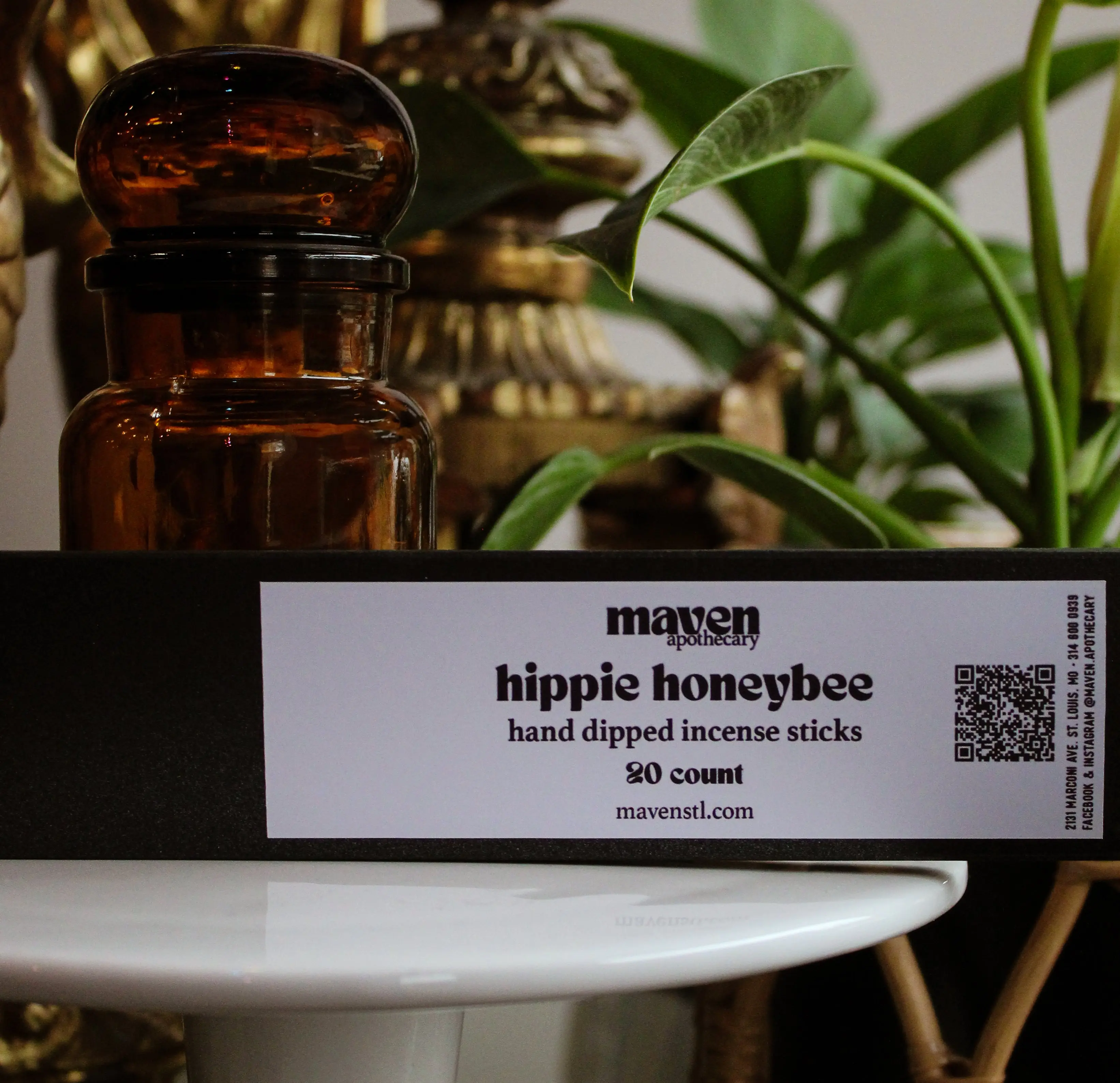 Incense Sticks - Hippie Honeybee 20 Count All Natural