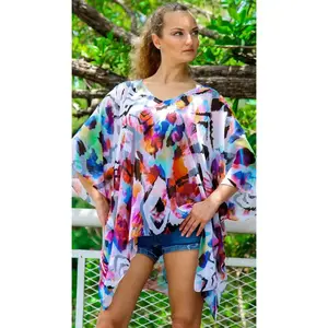Sheer Kaftan-Style Cover-Up