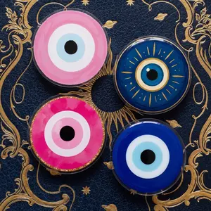 Evil Eye Aesthetic Phone Grip Stand, Cute Expandable Holder for Kindle Readers, iPhone, Android & Tablet Devices