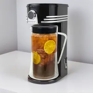 Café' Ice 3-Quart Iced Coffee and Tea Brewing System with Plastic Pitcher, Black Café' Ice 3-Quart Iced Coffee and Tea Brewing System with Plastic Pitcher, Black