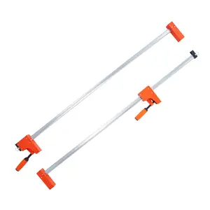 Bar Clamps for Woodworking, 2-Pack 50-Inch Parallel Clamp Set, F-Clamp with 1100 lbs Load Capacity, Even Pressure, High-Strength Plastic and Carbon Steel Construction, Heavy-Duty Woodworking and Metal Working Clamps