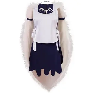 Princess Mononoke San Cosplay Costume Women Full set with Necklace Outfits Halloween Suit