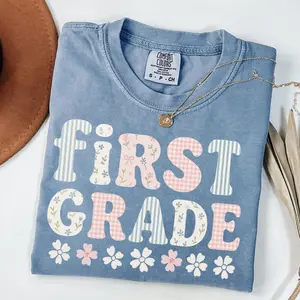 Comfort Colors First Grade Teacher TShirt, Back to School 1st Grade Tee, Teacher Appreciation Gift, Cute Summer Elementary School T-shirt