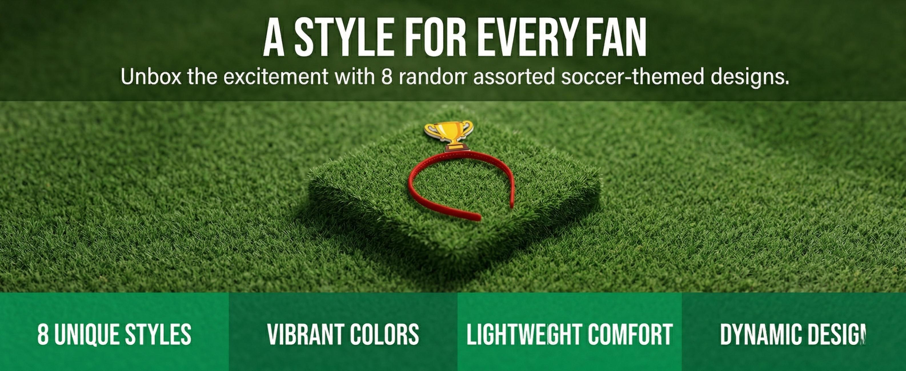 2026 World Cup Soccer Fan Headband – Game Day Cheer Headband, Football Fan Gear, Stadium Vibes Party Accessories