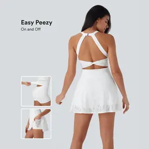 Halara Lace 2-in-1 Mini Dance Active Dress with Pockets-Easy Peezy