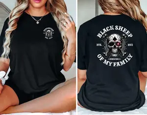 Personalized Black Sheep Of The Family Generation X T-Shirt, Gen X USA Shirt, Generation X Shirt, Full Colors, Full Sizes, For Men, For Women