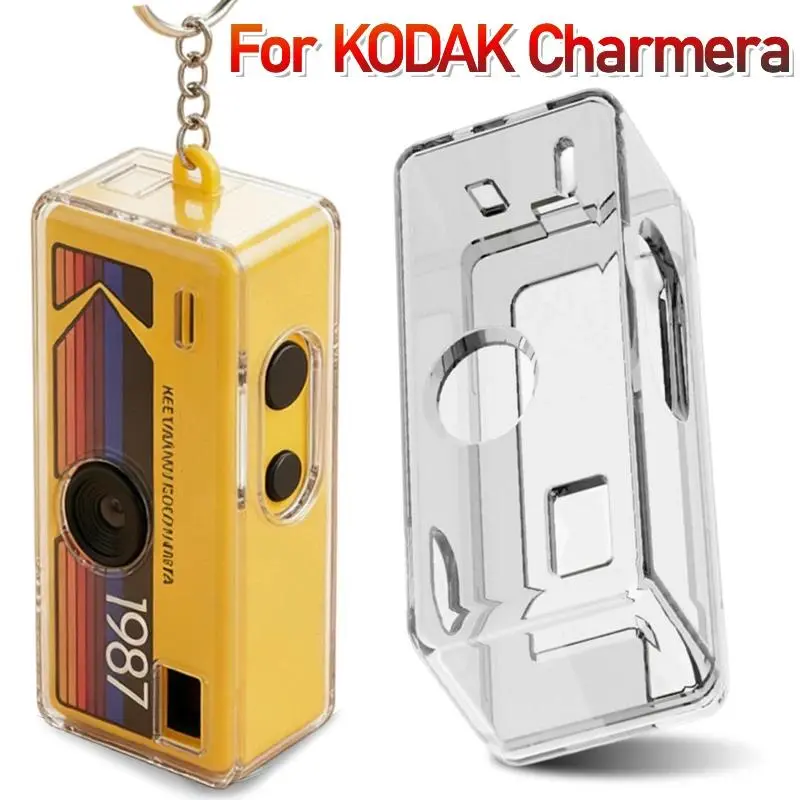 Protective Clear Cover For Kodak Charmera 1987 Mini Camera Transprent Case PC Hard Anti-scratch Shockproof Shell For Kodak1987 Photography Camera Accessories