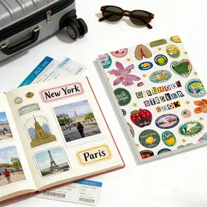 Vintage Girlhood Sticker Book, Retro Themed Stickers, Artistic Cover, Rich Content, Perfect for Journaling, Gifts, Home Decor