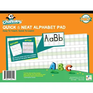Quick & Neat Alphabet Pad – Visual Handwriting Practice for Early Learners Handwriting Paper | Grades Pre-K to 1 | Double-Sided Practice Sheets