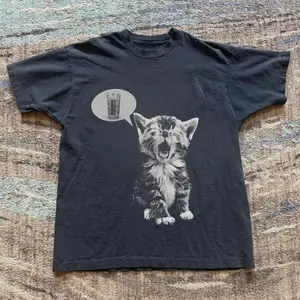 Cat Dutch Bros Tee, Unisex Vintage Graphic Tees Gothic Grunge Y2K Emo Scene Amity Affliction Style Clothes Men Women Streetwear 