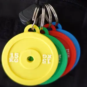 Mini Gym Weight Plate Keychains –  in LBS or KG