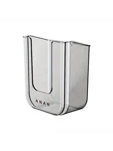 No-Drill Clear U-Shaped Wall Tissue Box | Self-Adhesive Wipes Dispenser for Bathroom, Kitchen, RV & Bedroom | Transparent Storage Organizer