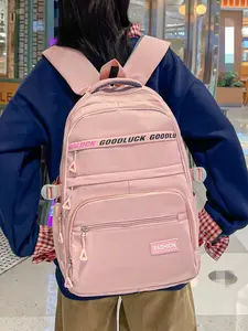 Donut Women's Backpack in Macaron Colors, Unisex Handbag and Shoulder Bag, College Students, Beach, Camping, Travel, Multi-Color, Book Storage