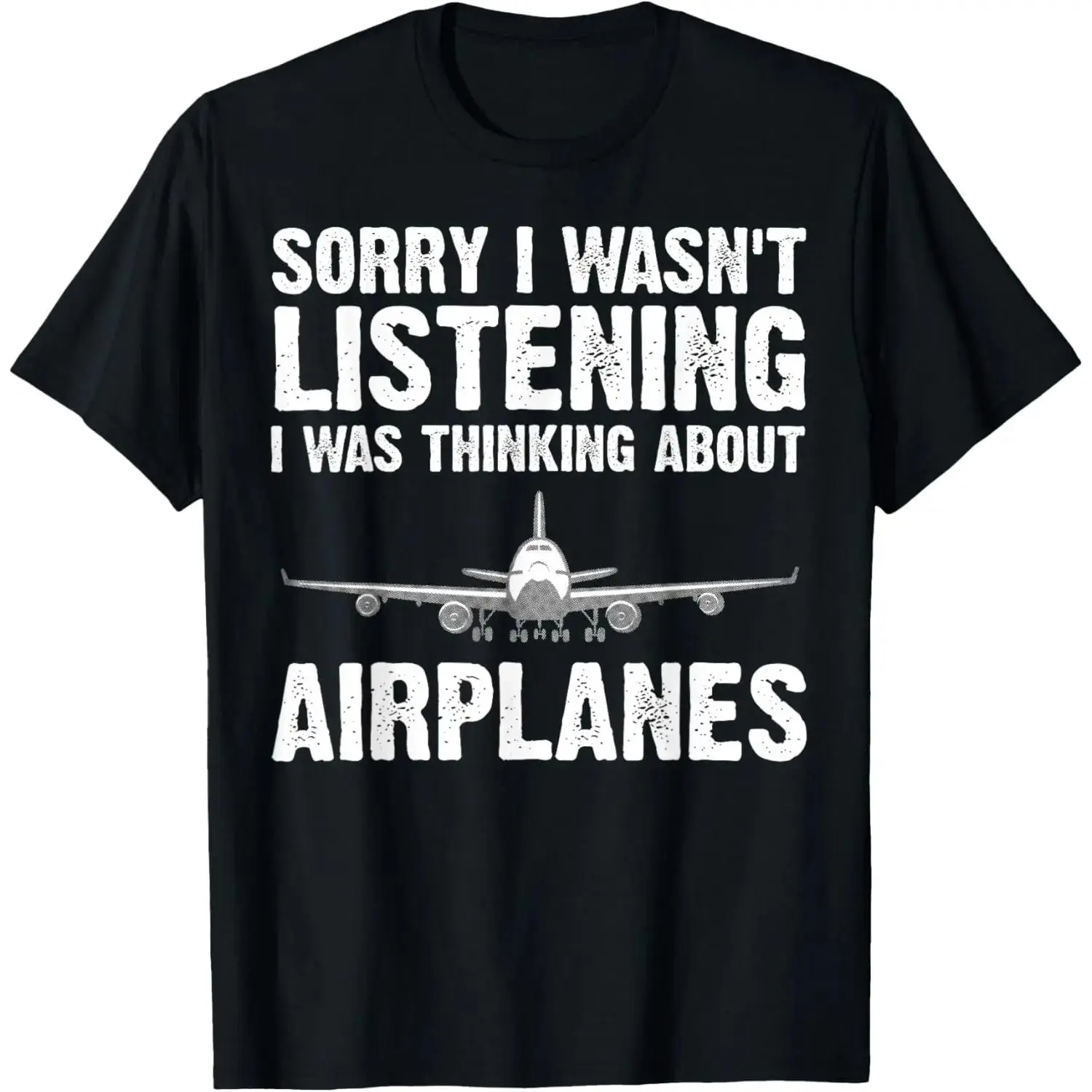 Men's Cotton Relaxed-Fit Short-Sleeve Oversized Classic Breathable Aviation Pilot T-Shirt, Funny Pilot Design Streetwear Top
