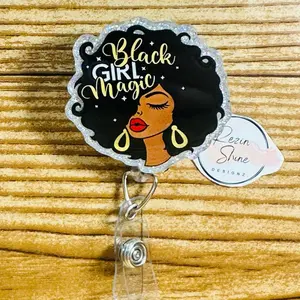 Black Girl Magic Badge Reel