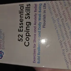 52 Essential Coping Skills Cards, 1 Box Stress Relief Cards, Party Board Game Toys, Party Entertainment and Leisure Game Cards