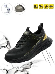 Men's Safety Work Shoes - Worker - Anti-Smash, Anti-Slip & Puncture-Resistant - Comfortable for Long Hours Standing - Ideal for Construction, Gardening & Factory Work - Walking Shoes - Non Slip Work Shoes, Protective Work Shoes, Working Shoes