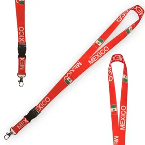 Mexico Flag - Lanyard, Keychain, Keyholder