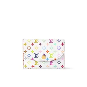 Mono Men's Wallet - Louis Vuitton x Takashi Murakami Rosalie Monogram Women's Wallet, White Coated Canvas, Mono Men's Wallets