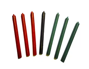 Colors of Africa Kwanzaa Candles – Representing Nguzo Saba