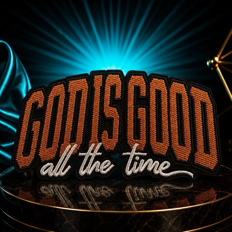 God Is Good All The Time Decorative Iron-On Patch