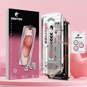 One Fish  gemstone Screen Protector【Gift of gemstone lens film】,  Dust-Free Bubble-Free, Privacy Protection,Crystal Clear.