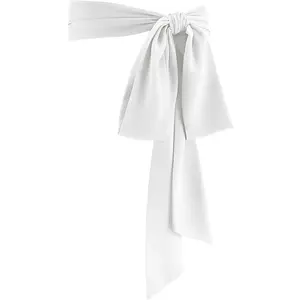 Glitopper Women Chiffon Sash Belt Dress Sash Waist Bridal Wedding Belt 50s Accessories 3'' Wide